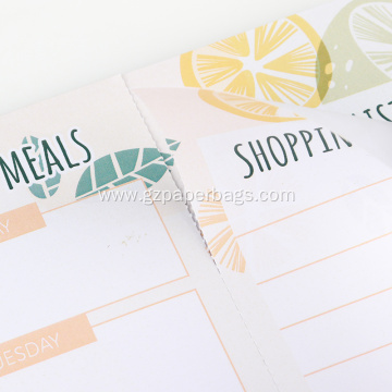 Weekly Meal Menu Planner Personalized Notepad